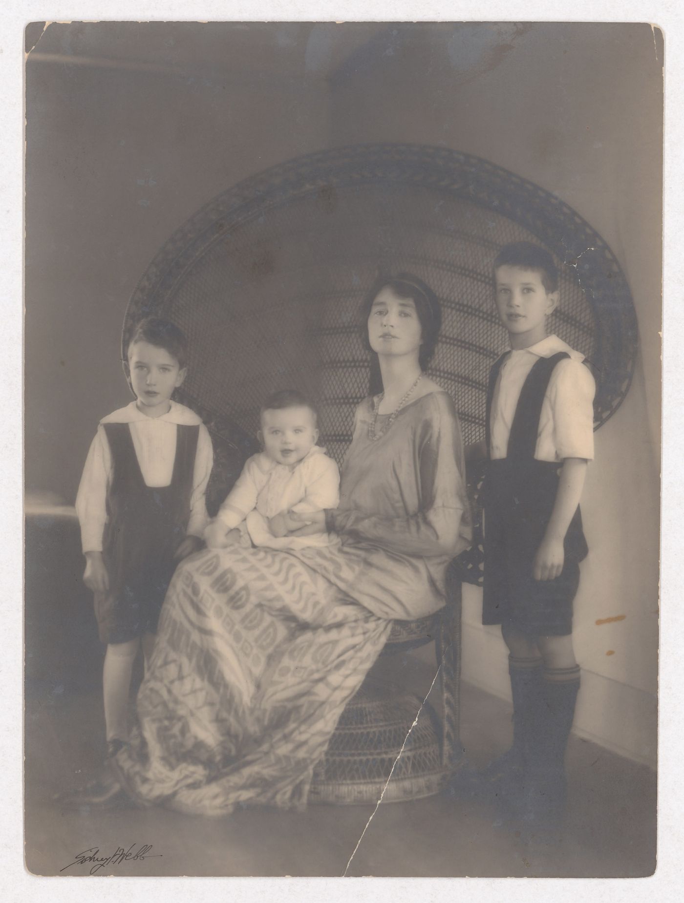 Margaret Schevill and her children