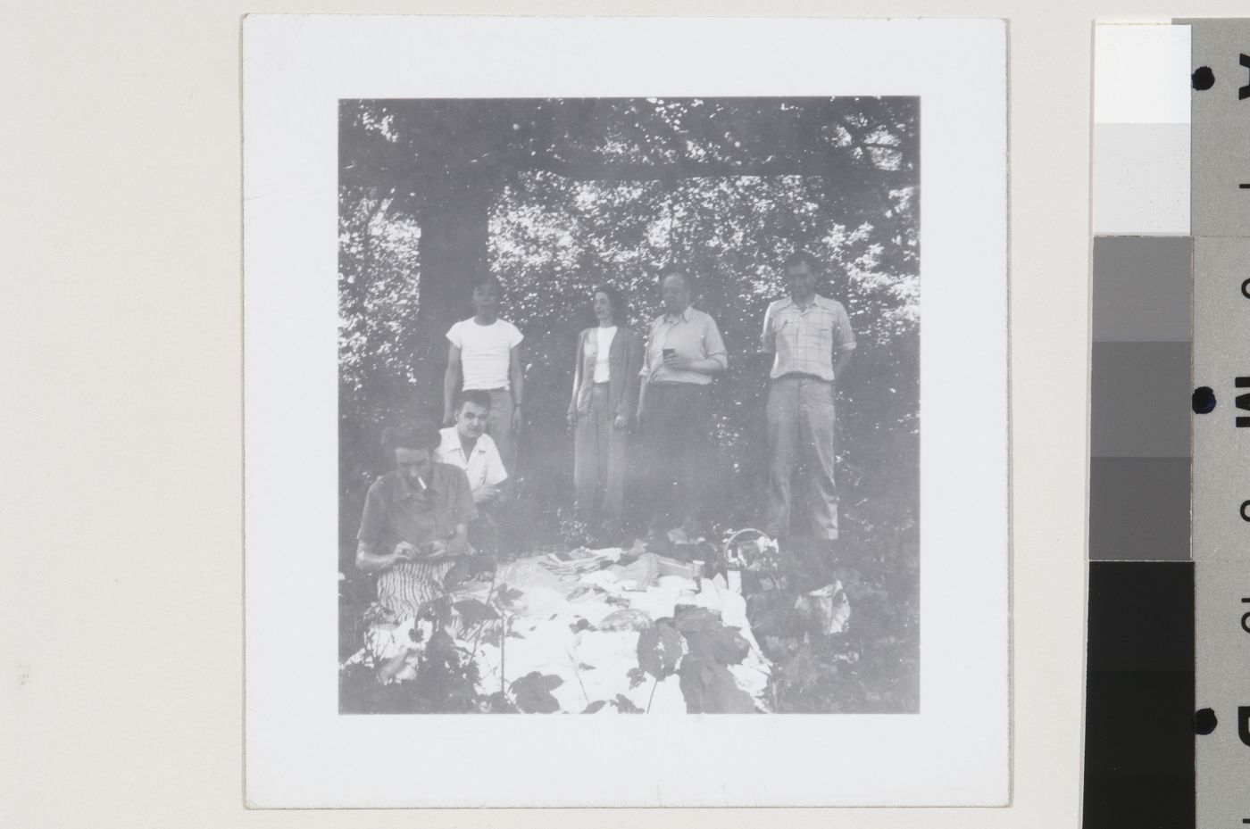 Edith Farnsworth and Mies with his team