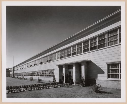 View of the principal façade of the Administration Building, Consolidated Aircraft Corporation Assembly Plant, New Orleans, Louisiana
