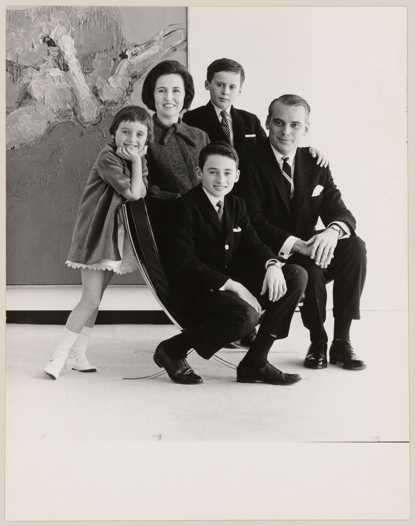 Family portrait of Parkin, his wife Jeanne Wormith, and their children Jennifer, John, and Geoffrey