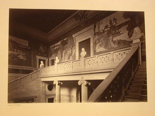 Musée d'Amiens: View of landing and grand staircase, Amiens, France