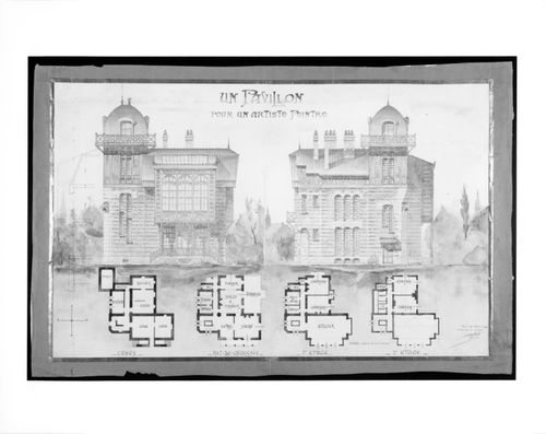 Project for an Artist's House -Plans/elevations