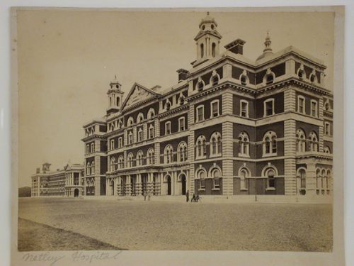Netley Hospital, seen from the drive to the right of entrance, Southampton, England