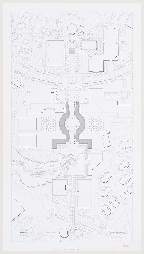 Science Library, University of California at Irvine, California: site plan