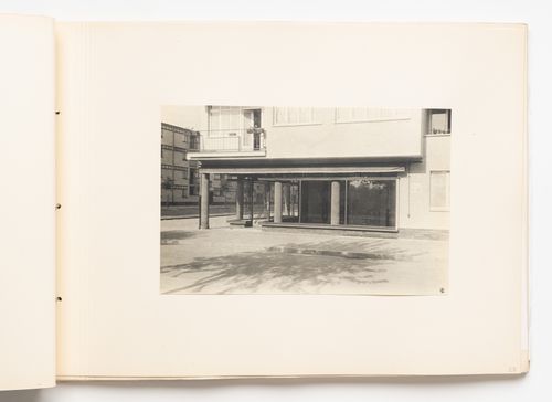 Exterior view of a type E store, Hellerhof Housing Estate, Frankfurt am Main, Germany