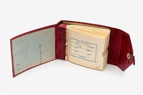 Booklet for the storage of glass negatives