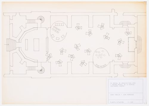Plan, III Bienal Arquitectura Española, Comillas and Madrid, Spain