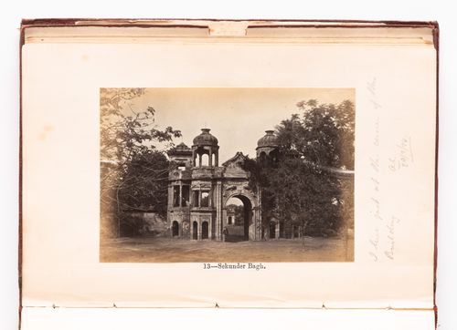View of the portal of the Sikandarbagh Palace, Lucknow, India