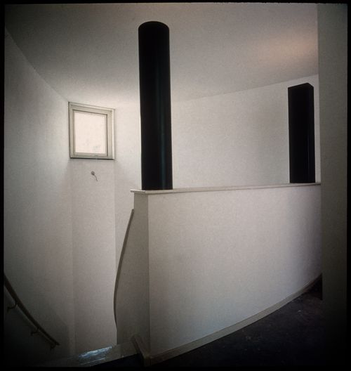 View of interior details of Duas habitações e duas lojas, The Hague, the Netherlands
