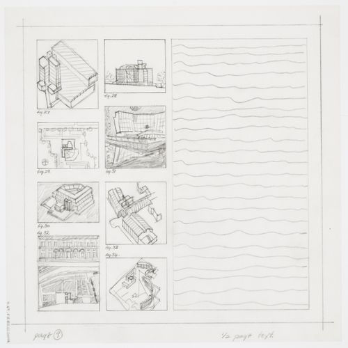 Roma Interrotta exhibition, Rome, Italy: page layout for publication