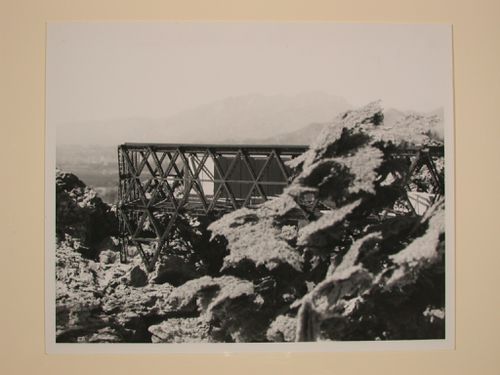 Photograph of a model for the Proposal for a Prefabricated House
