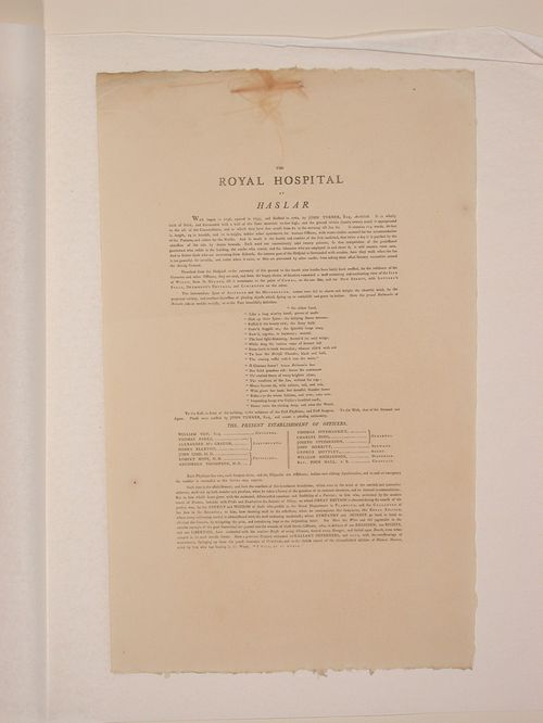 Royal Hospital - Description