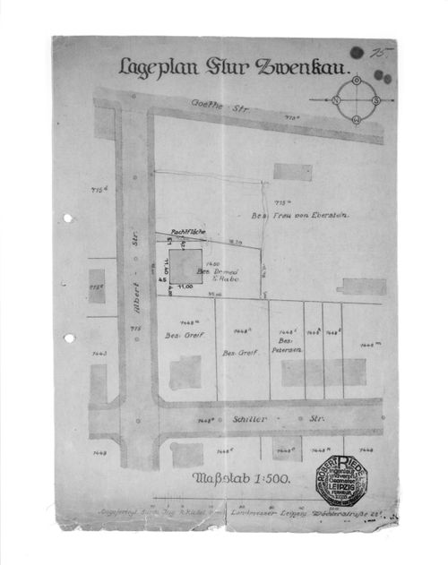 Dr Rabe House, Zwenkau - Lageplan flur zwenkau