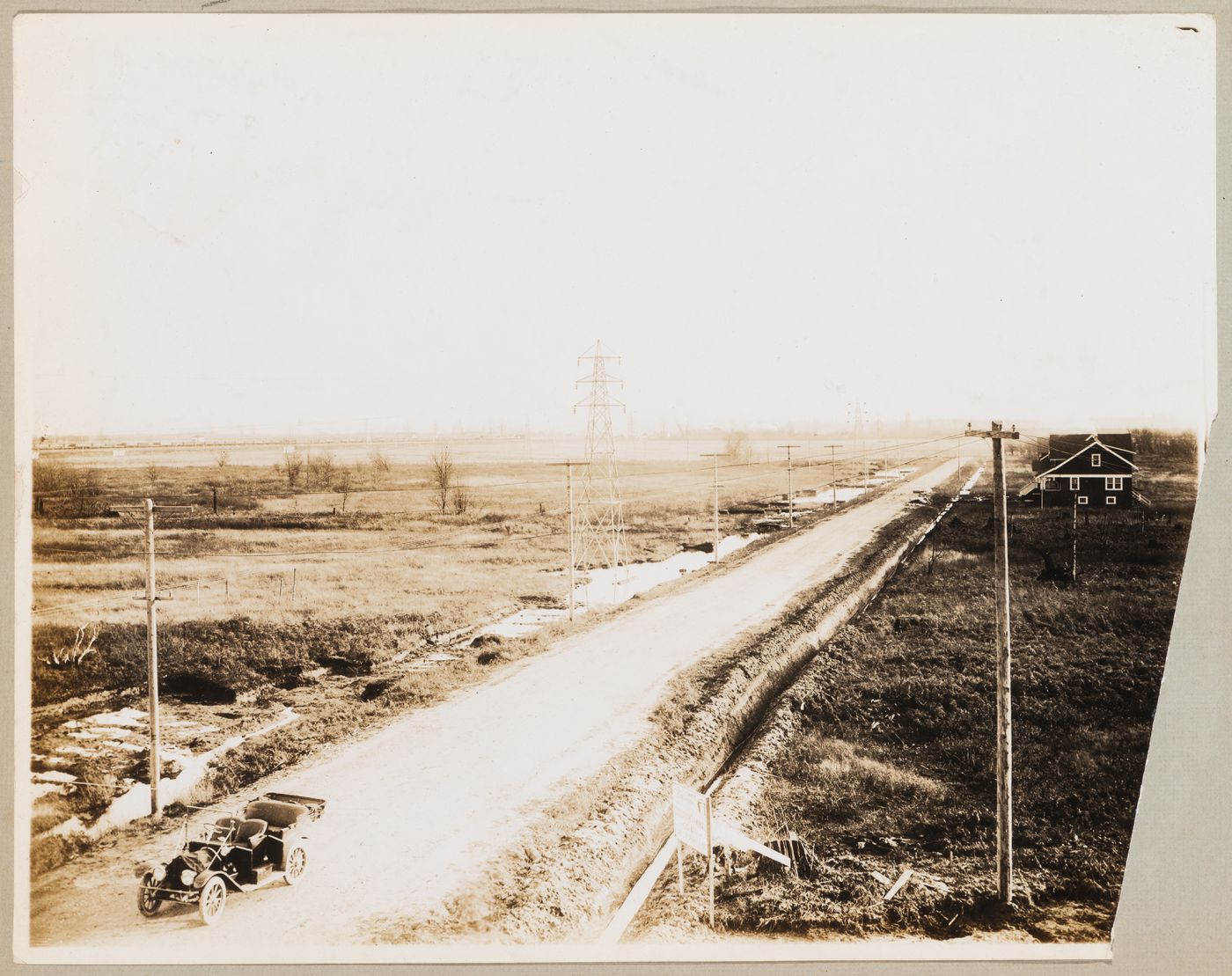 View of Kingsway looking south from Broadway, Coquitlam (now Port Coquitlam), British Columbia