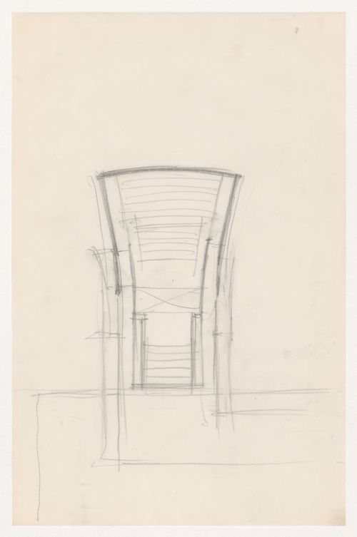 Sketch plan for an auditorium for Illinois Institute of Technology