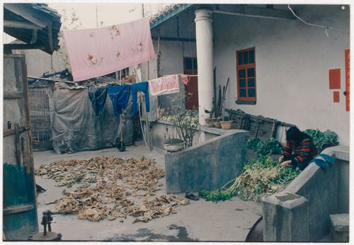 View of a house interior court in Sichuan province, China