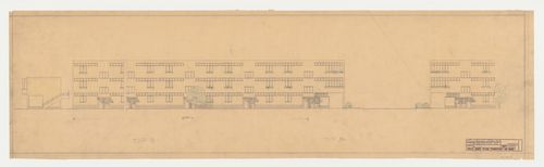 Elevation for type B and type BL housing units, Hellerhof Housing Estate, Frankfurt am Main, Germany