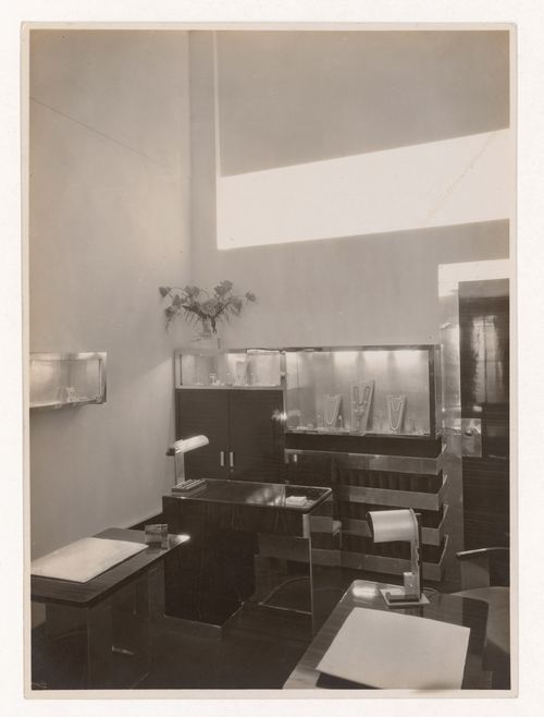 Interior view of Delza store, showing jewelry displays, rue de la Paix, 2nd arrondissement, Paris, France
