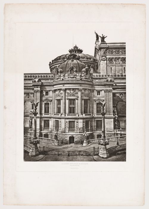 Exterior view of imperial entry pavilion on west side of Paris Opera, Paris, France