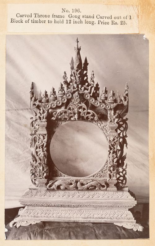 View of a stand., F. Beato Limited, C Road, Mandalay, Burma (now Myanmar)