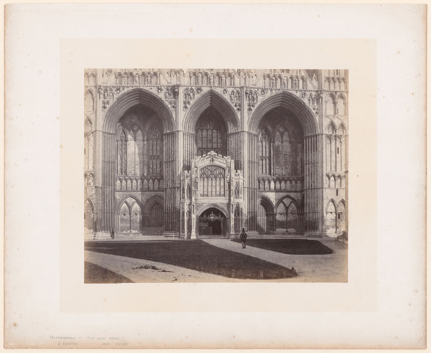 View of the west end, Peterborough Cathedral, Peterborough, England