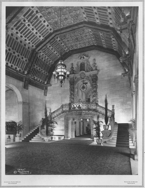 Lobby, Biltmore Hotel, Los Angeles (Schultze & Weaver Architects, 1923)