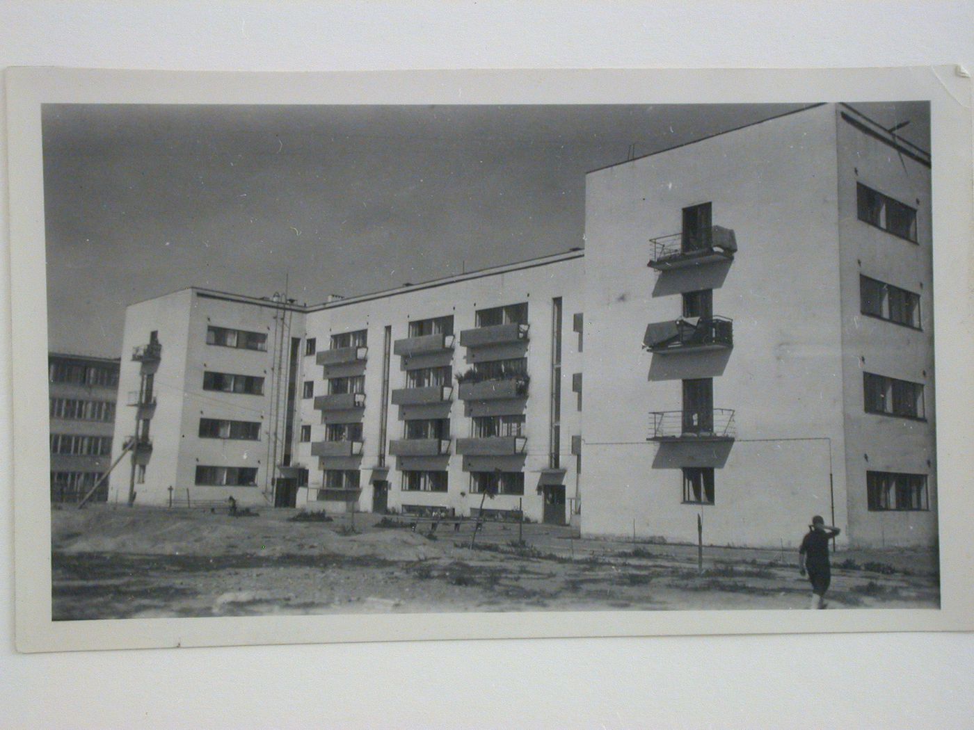 Exterior view of communal housing, Moscow