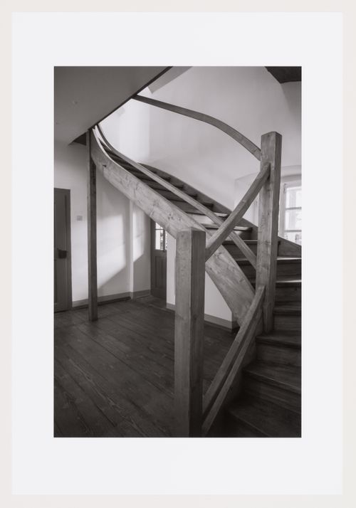 Interior staircase, Plecnik house, Ljubljana, Slovenia