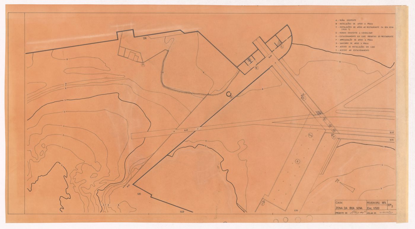 Plan for zona da Boa Nova for Plano Urbanístico para a Marginal de Leça e Zona da Boa Nova, Leça da Palmeira, Matosinhos, Portugal