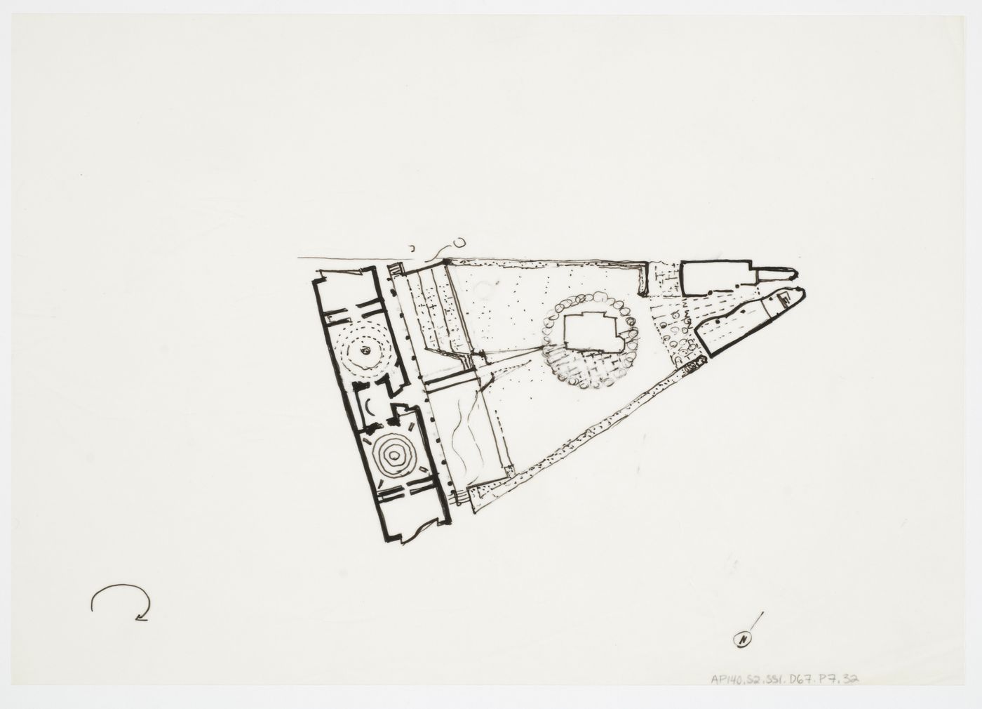 Biblioteca pubblica, Latina, Italy: plan