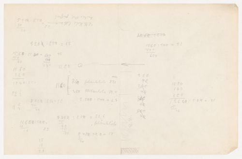 Calculations, probably for Illinois Institute of Technology