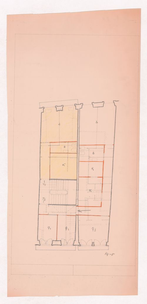 Sketch floor plan for Parcelas 191 e 192, Porto, Portugal