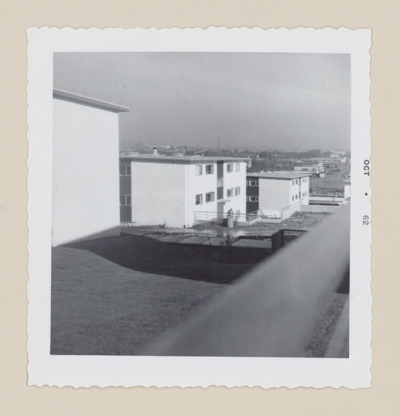 View of the housing units of Skeena Terrace Low Rent Housing, Vancouver, British Columbia