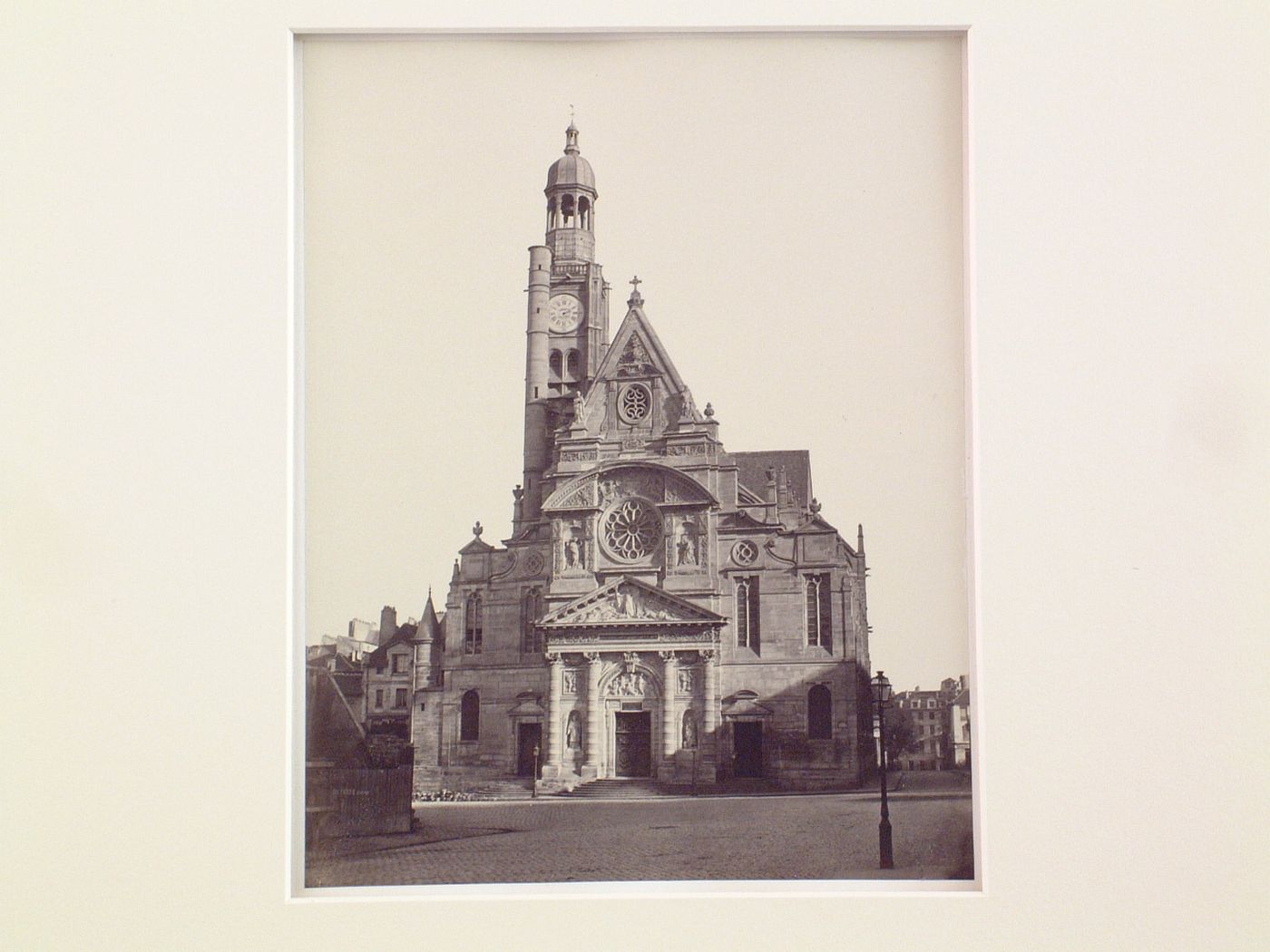 Exterior view, façade at Saint-Étienne-du-Mont, Paris, France