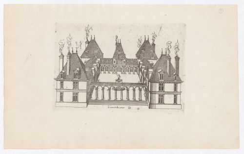 Bird's-eye perspective for château D