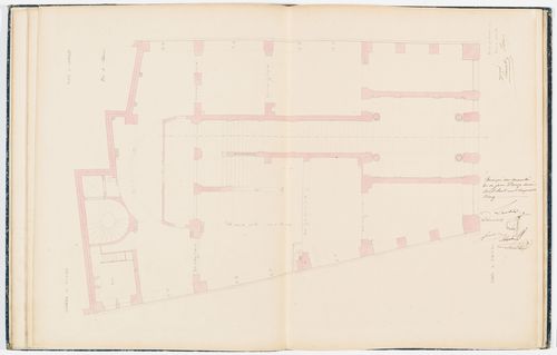 Contract drawing for the Chambre des Notaires: Plan for the "entresol"