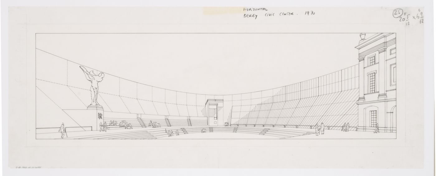 Derby Civic Centre, Derby, England: perspective