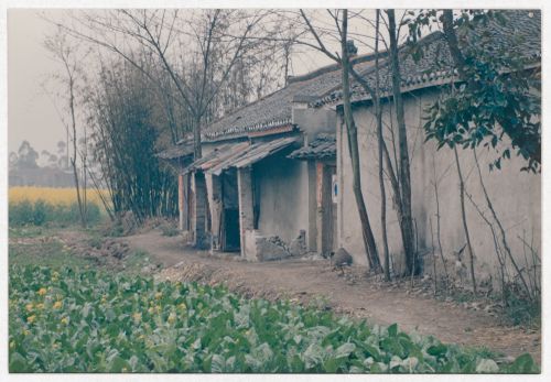 View of rural house in Sichuan province, China