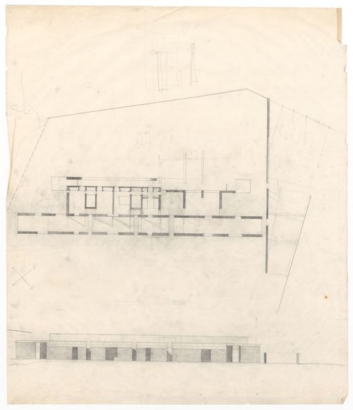 Floor plan and elevation for Case Di Palma, Stintino, Italy