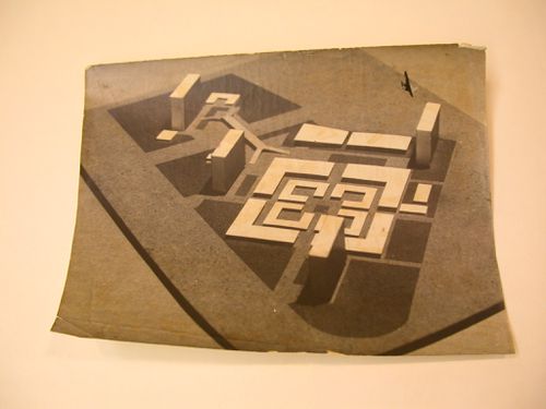 Photographie d'une maquette, Pusa Road Shopping Centre, New Delhi, Inde