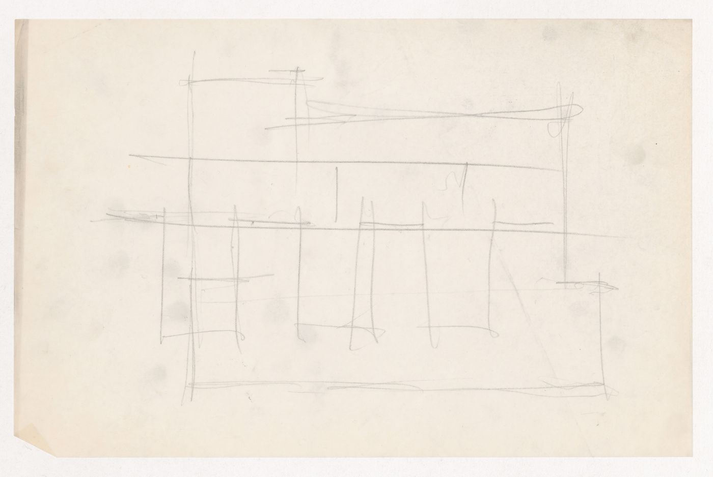 Unidentified sketch, probably for the Metallurgy Building, Illinois Institute of Technology, Chicago