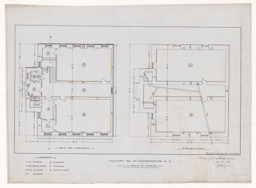 Couvent de la Congregation, Notre Dame - foundations