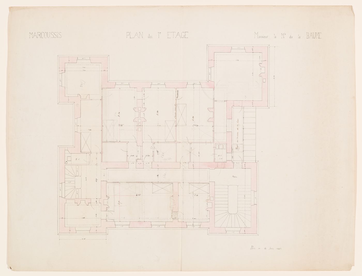 Château de Marcoussis: First floor plan