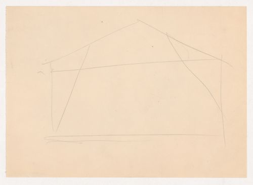 Unidentified sketch, possibly for the Metallurgy Building, Illinois Institute of Technology, Chicago
