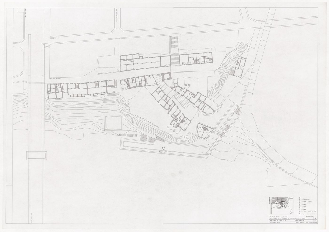 Plan for Reconstrução do Portal de Riquer, Alcoi-Valencia, Spain