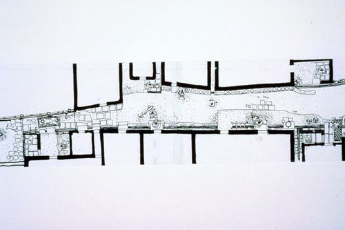 Plan of street used for the Human Settlement Training Package "Package 1: Planning guidelines"