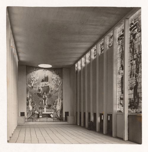 Interior view of a model for Saint-Nicolas church, Paris, France