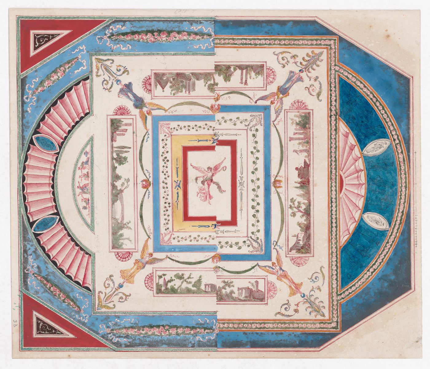 Ceiling decoration with two propositions