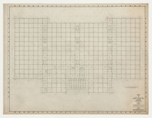 Plan principal : étage 3, Imprimerie Nationale du Canada, Hull, Québec, Canada