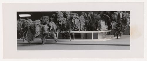 View of a presentation model for Caine House, Winnetka, Illinois